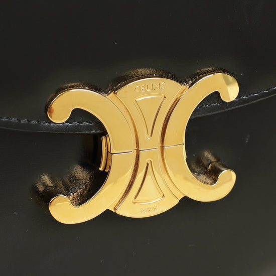 Celine Black Triomphe Teen Besace Crossbody Bag