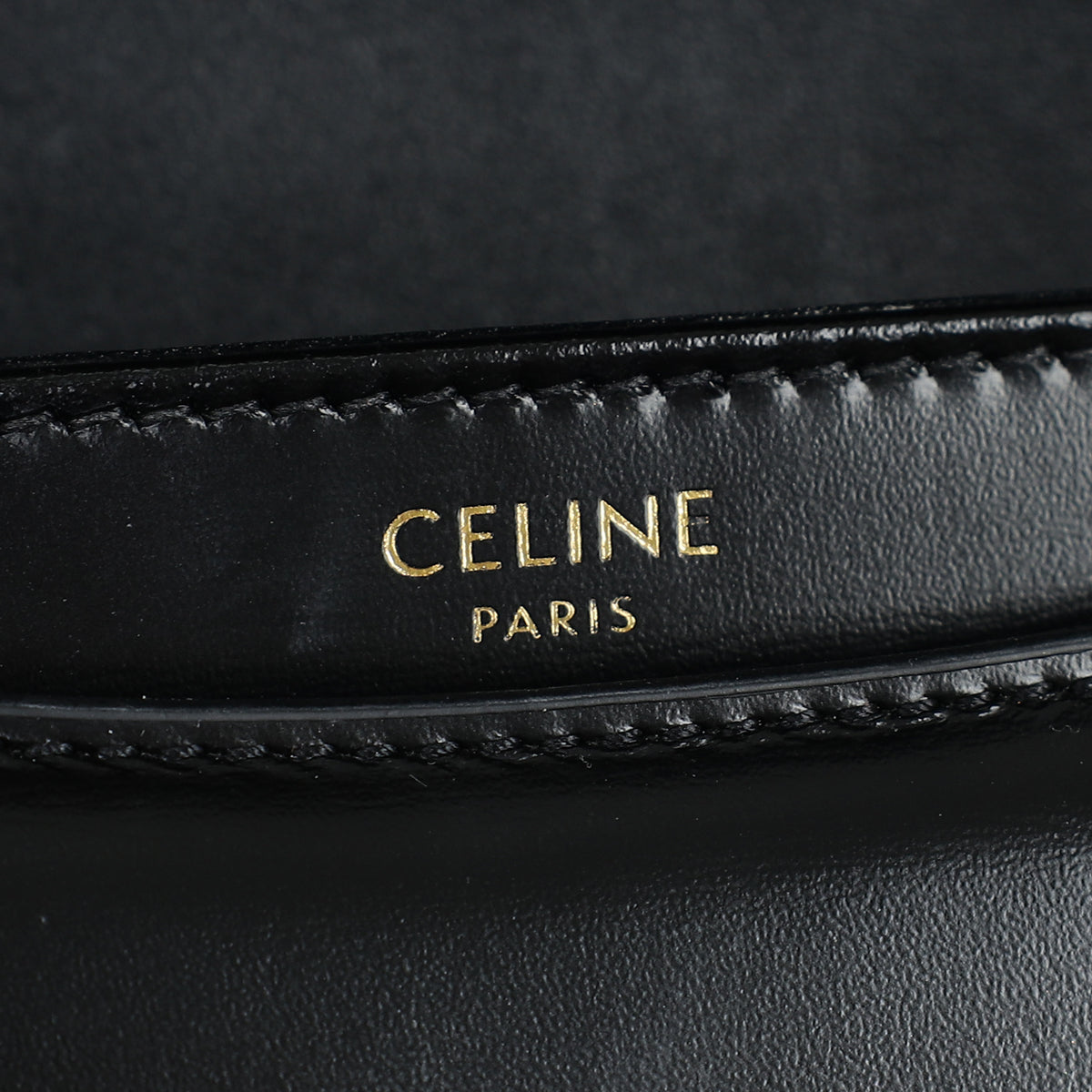 Celine Black Triomphe Teen Besace Crossbody Bag