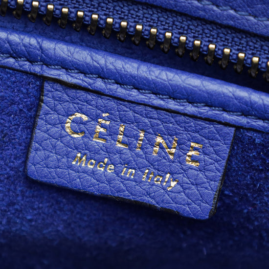 Celine Blue Nano Luggage Bag