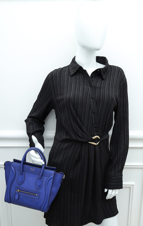 Celine Blue Nano Luggage Bag - Main Image