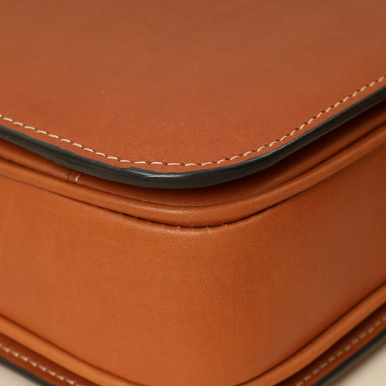 Celine Tan Classique Triomphe Natural Flap Bag-Celine-THE CLOSET