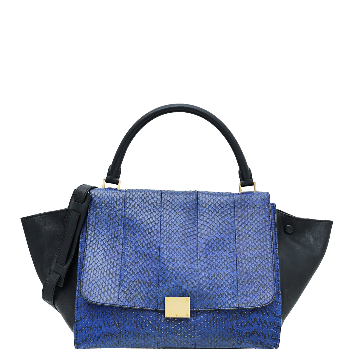 Celine Bicolor Python/Calf Trapeze Bag-Celine-THE CLOSET