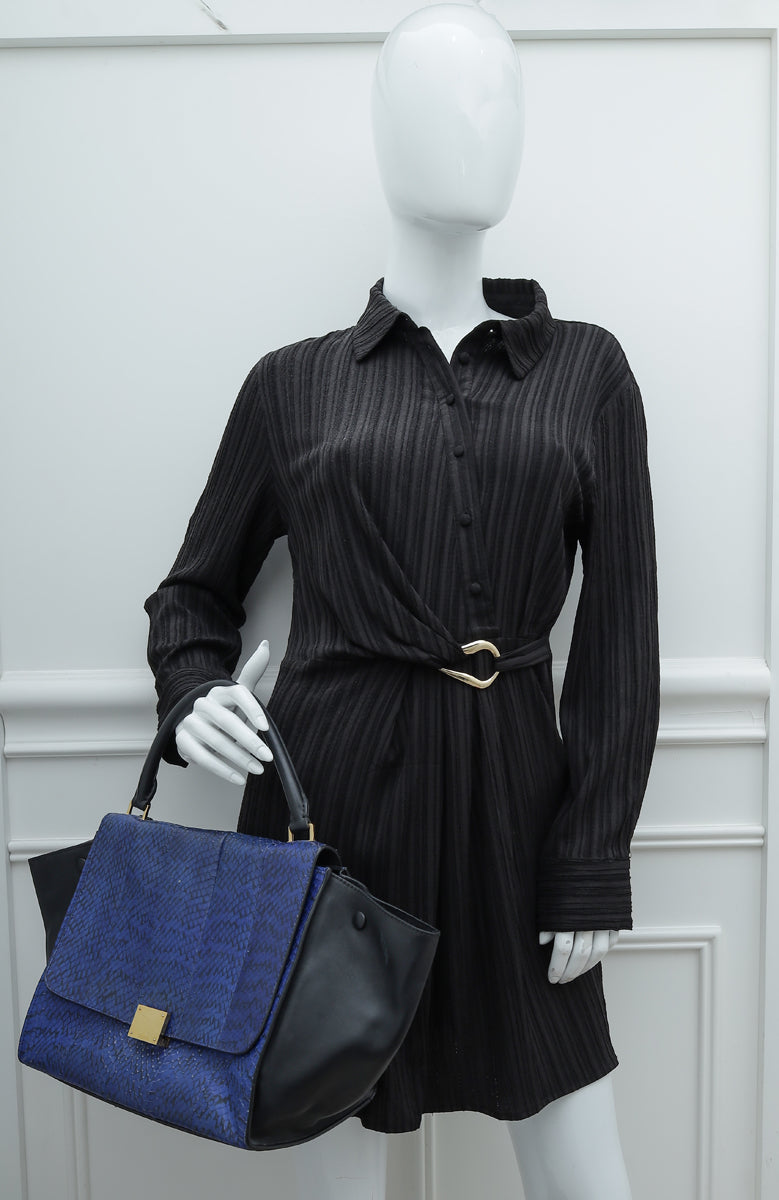Celine Bicolor Python/Calf Trapeze Bag – THE CLOSET