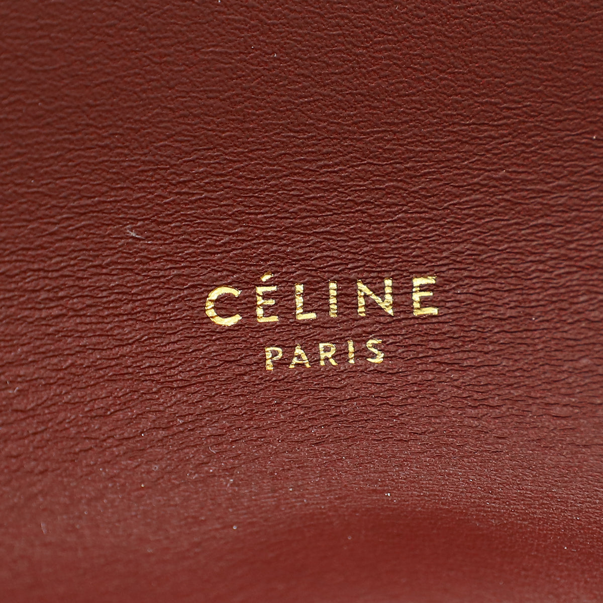 Celine Burgundy Round Flap Bag