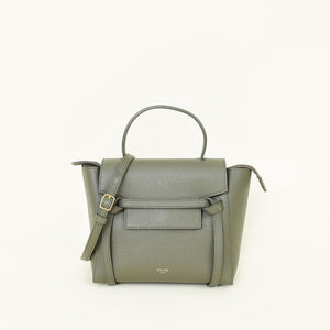Celine Olive Green Nano Belt Bag