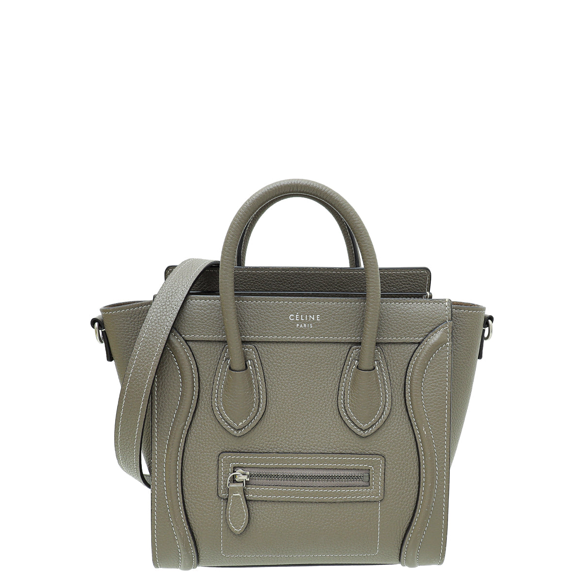 Celine Etoupe Nano Luggage Bag-Celine-THE CLOSET