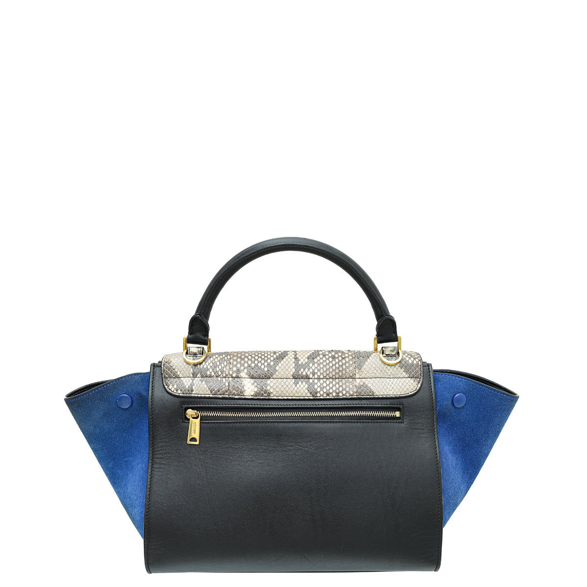 Celine Tricolor Python Trapeze Medium Bag-Celine-THE CLOSET