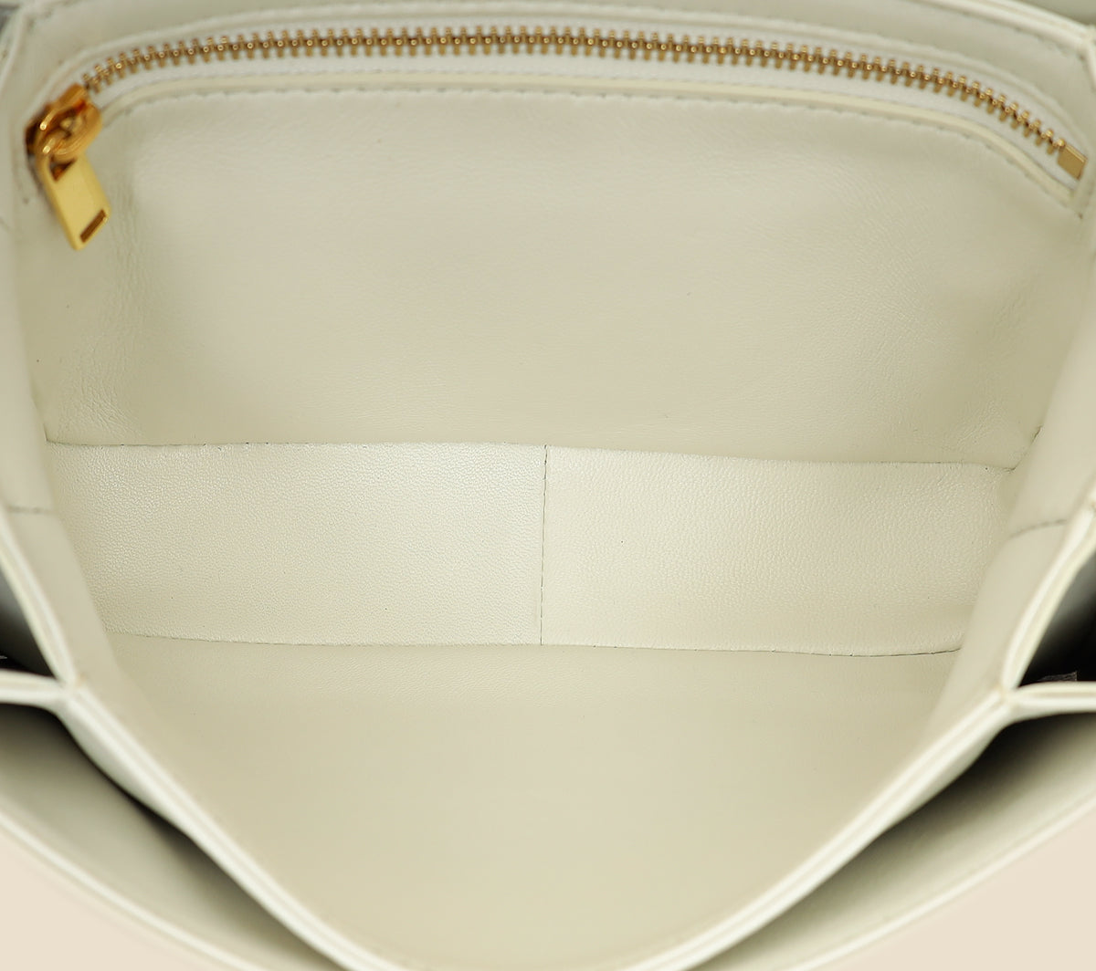 Celine White Teen Triomphe Shoulder Bag-Celine-THE CLOSET