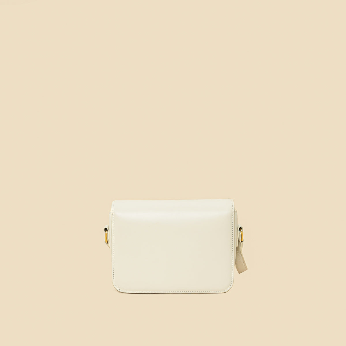 Celine White Teen Triomphe Shoulder Bag-Celine-THE CLOSET