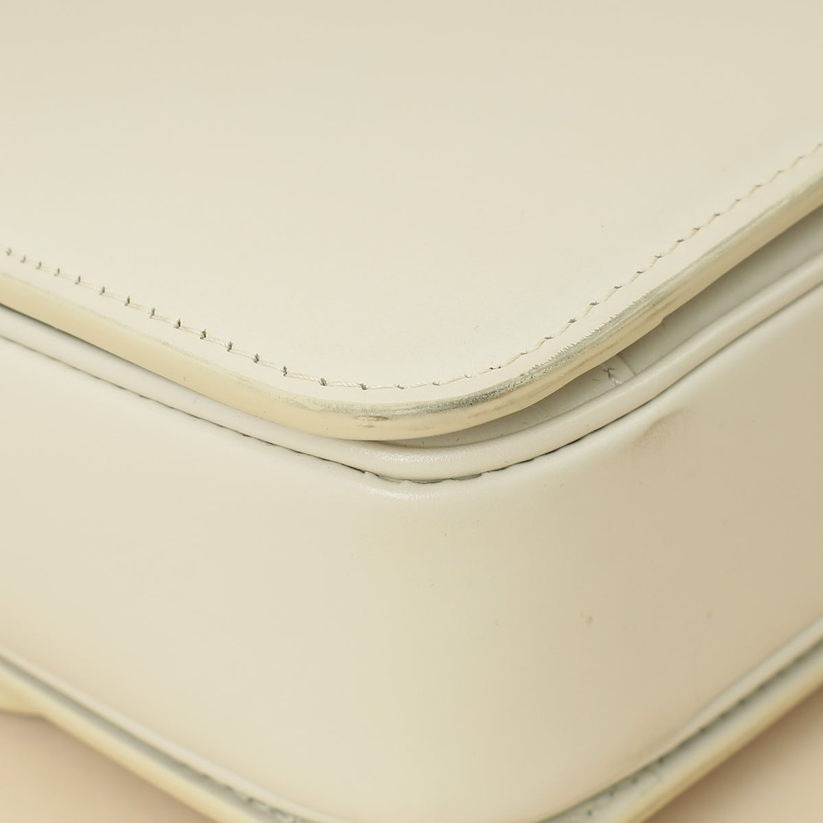 Celine White Teen Triomphe Shoulder Bag-Celine-THE CLOSET