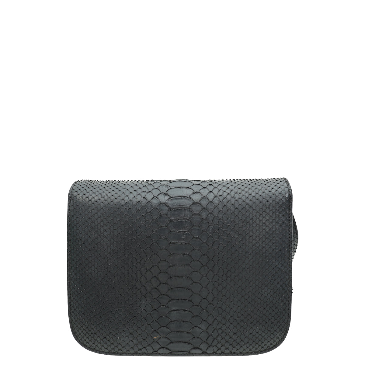 Celine Black Classic Box Python Medium Shoulder Bag