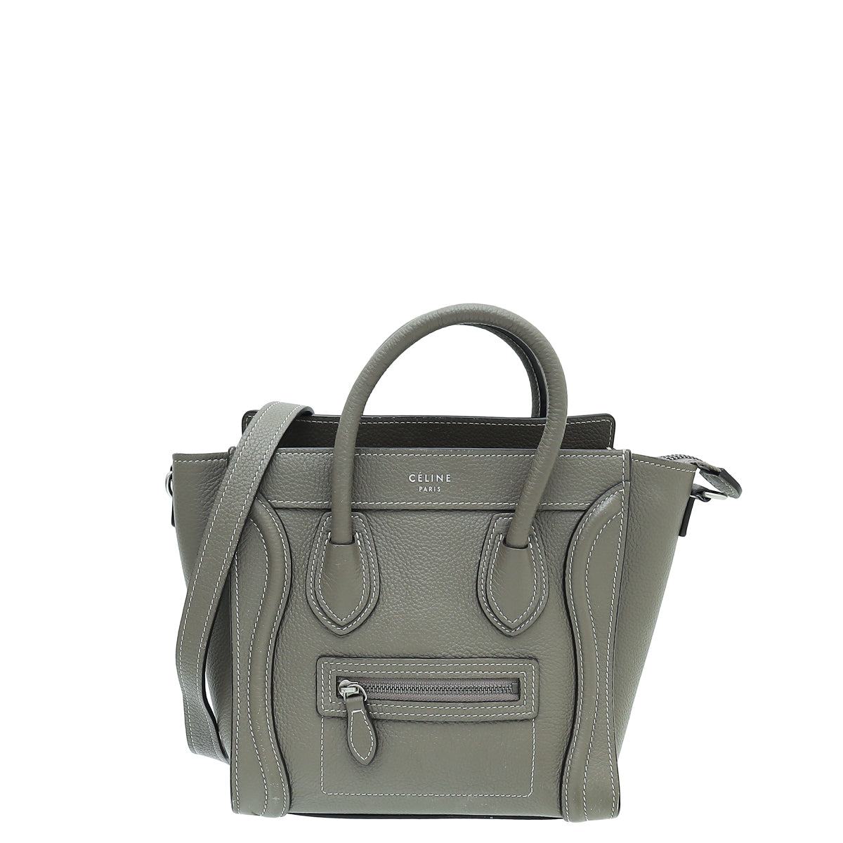 Celine Etoupe Nano Luggage Bag-Celine-THE CLOSET