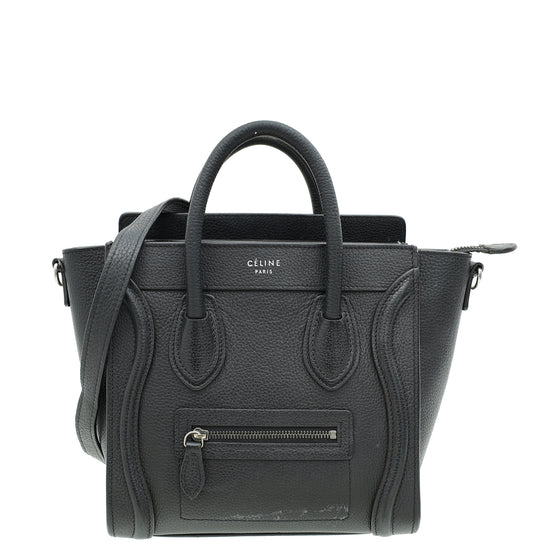 Celine Black Nano Luggage Bag