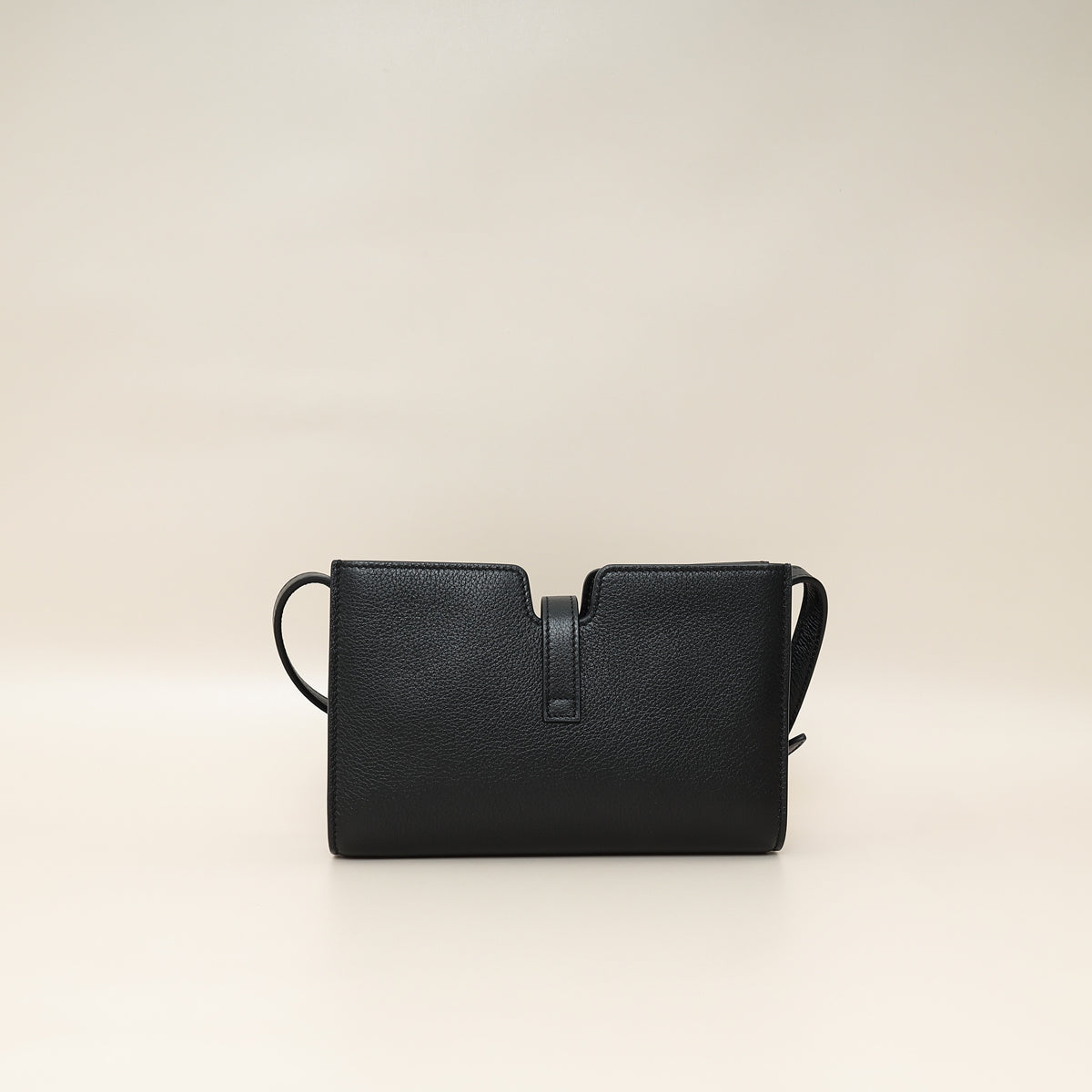 Celine Black 16 Pochette With Strap
