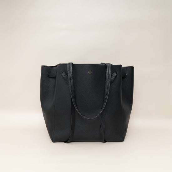 Celine Black Cabas Phantom Tote Small Bag