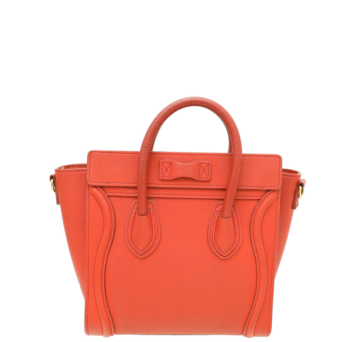 Celine Dark Rust Nano Luggage Bag-Celine-THE CLOSET