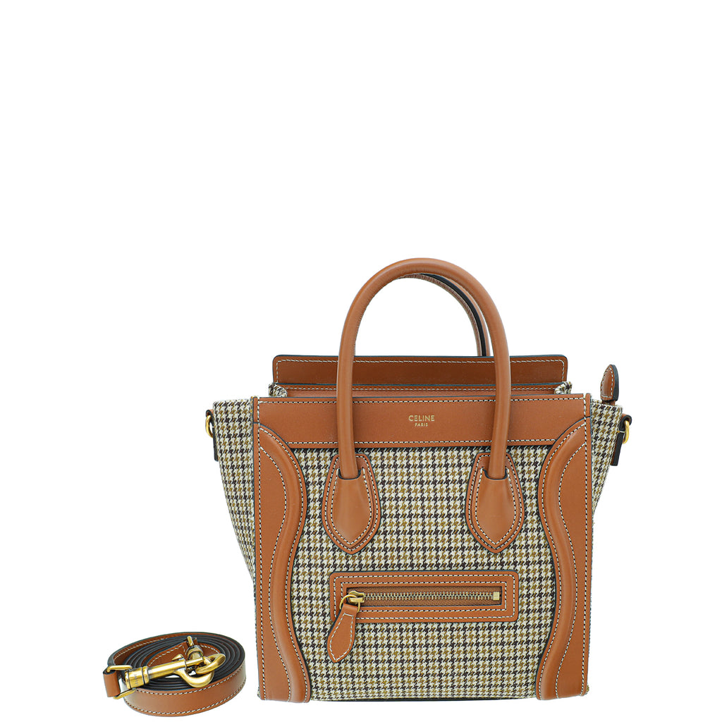 Celine tweed outlet bag