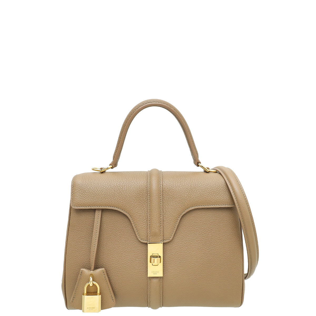 Celine Etoupe 16 Top Handle Small Bag-Celine-THE CLOSET