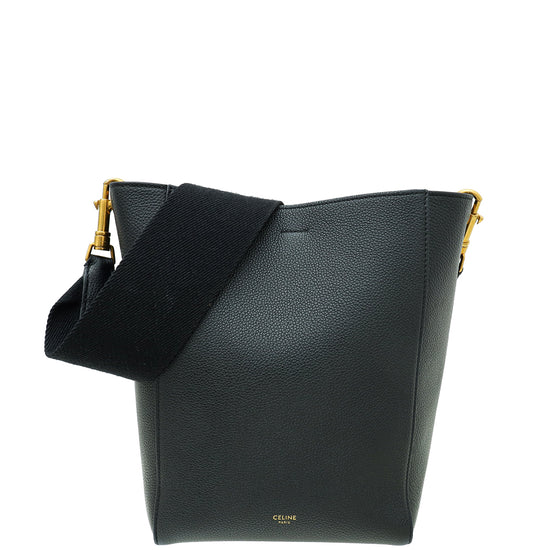 Celine Black Sangle Seau Bag Small Bag