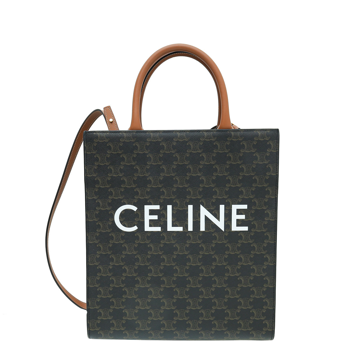 Celine Brown Vertical Cabas Small Bag-Celine-THE CLOSET