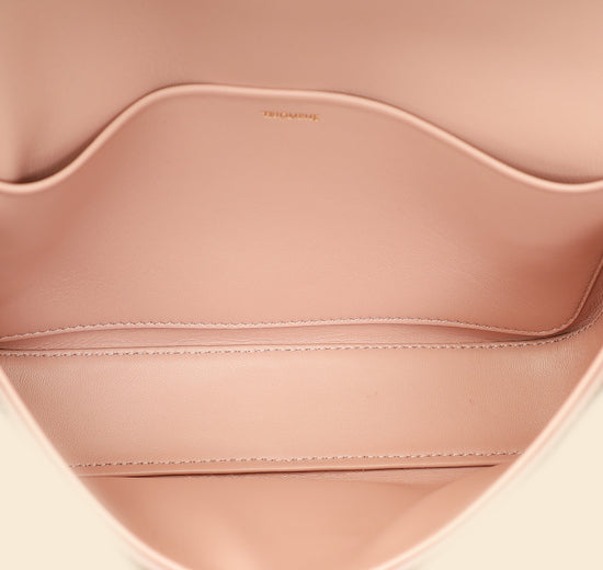 Celine Rose Glace Python Claude Chain Shoulder Bag-Celine-THE CLOSET