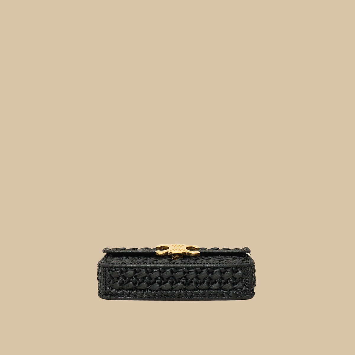 Celine Black Raffia Effect Claude Chain Shoulder Bag – THE CLOSET