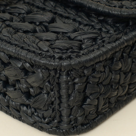 Celine Black Raffia Effect Claude Chain Shoulder Bag – THE CLOSET