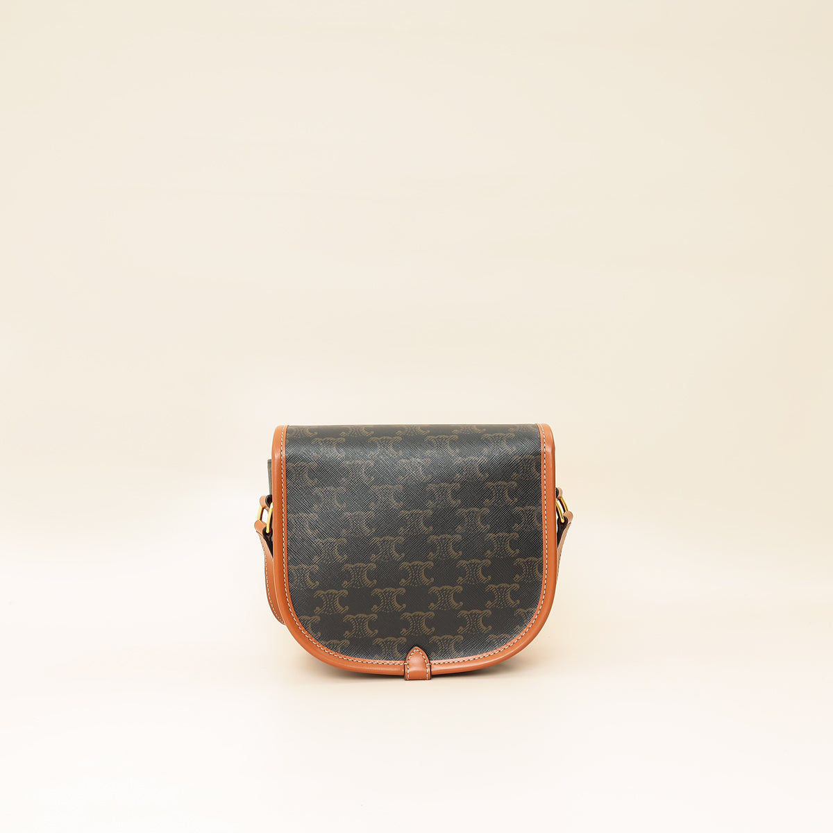 Celine Tan Medium Triomphe Folco Bag-Celine-THE CLOSET