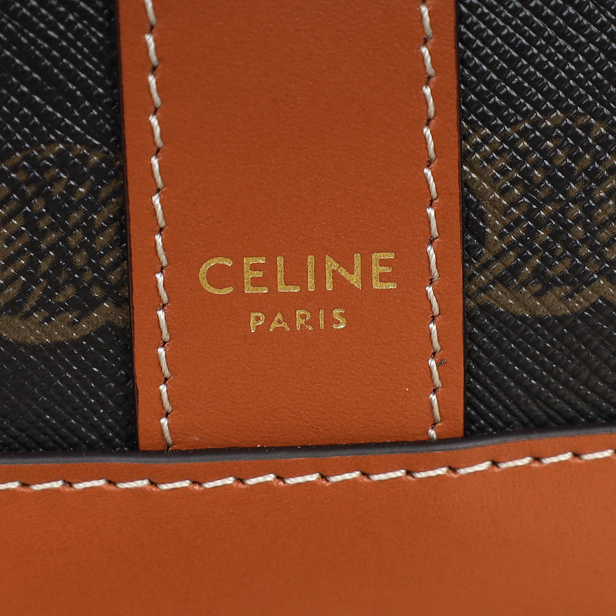 Celine Tan Triomphe Small Bucket Bag-Celine-THE CLOSET