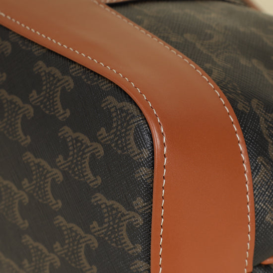 Celine Tan Triomphe Small Bucket Bag-Celine-THE CLOSET