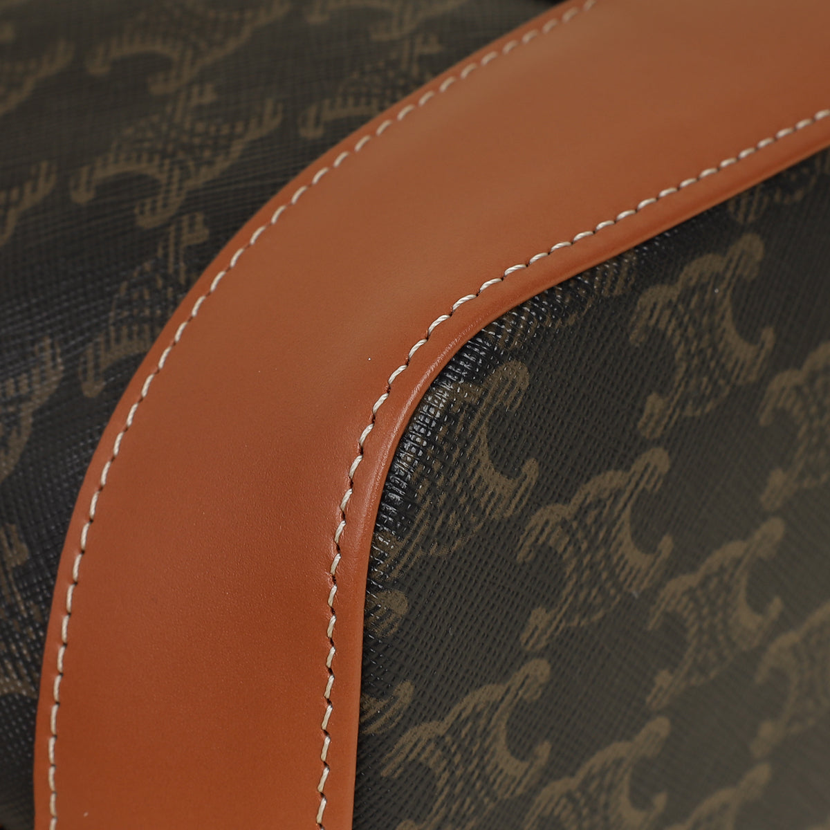 Celine Tan Triomphe Small Bucket Bag-Celine-THE CLOSET