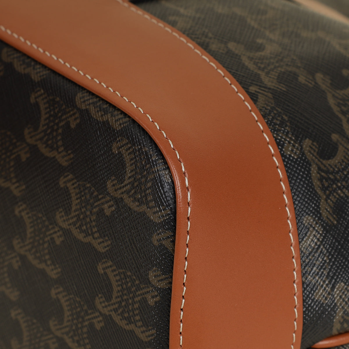 Celine Tan Triomphe Small Bucket Bag-Celine-THE CLOSET