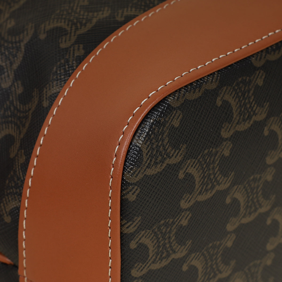 Celine Tan Triomphe Small Bucket Bag-Celine-THE CLOSET