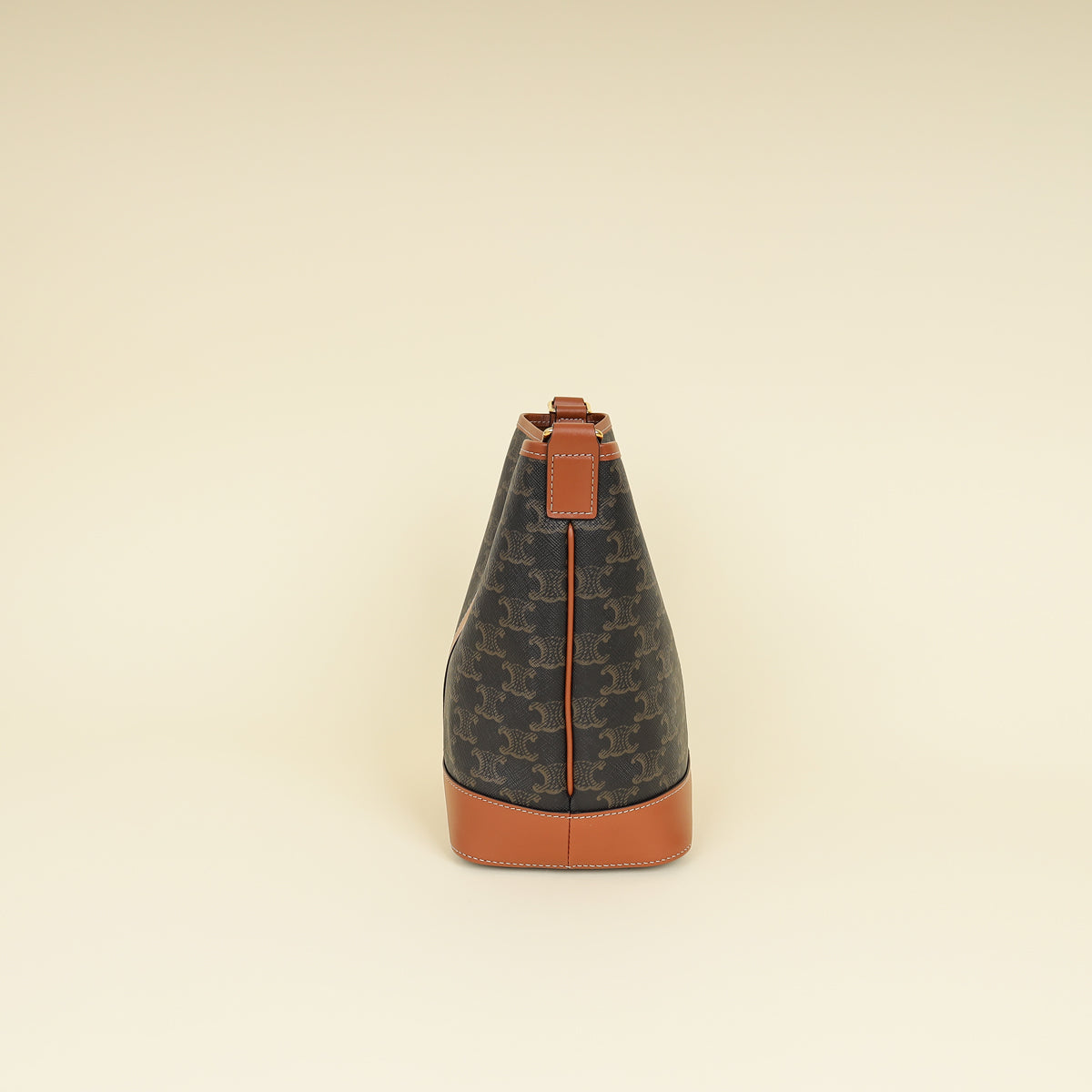 Celine Tan Triomphe Small Bucket Bag-Celine-THE CLOSET