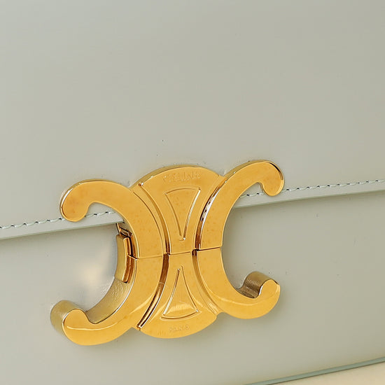 Celine Light Blue Triomphe Claude Shoulder Bag