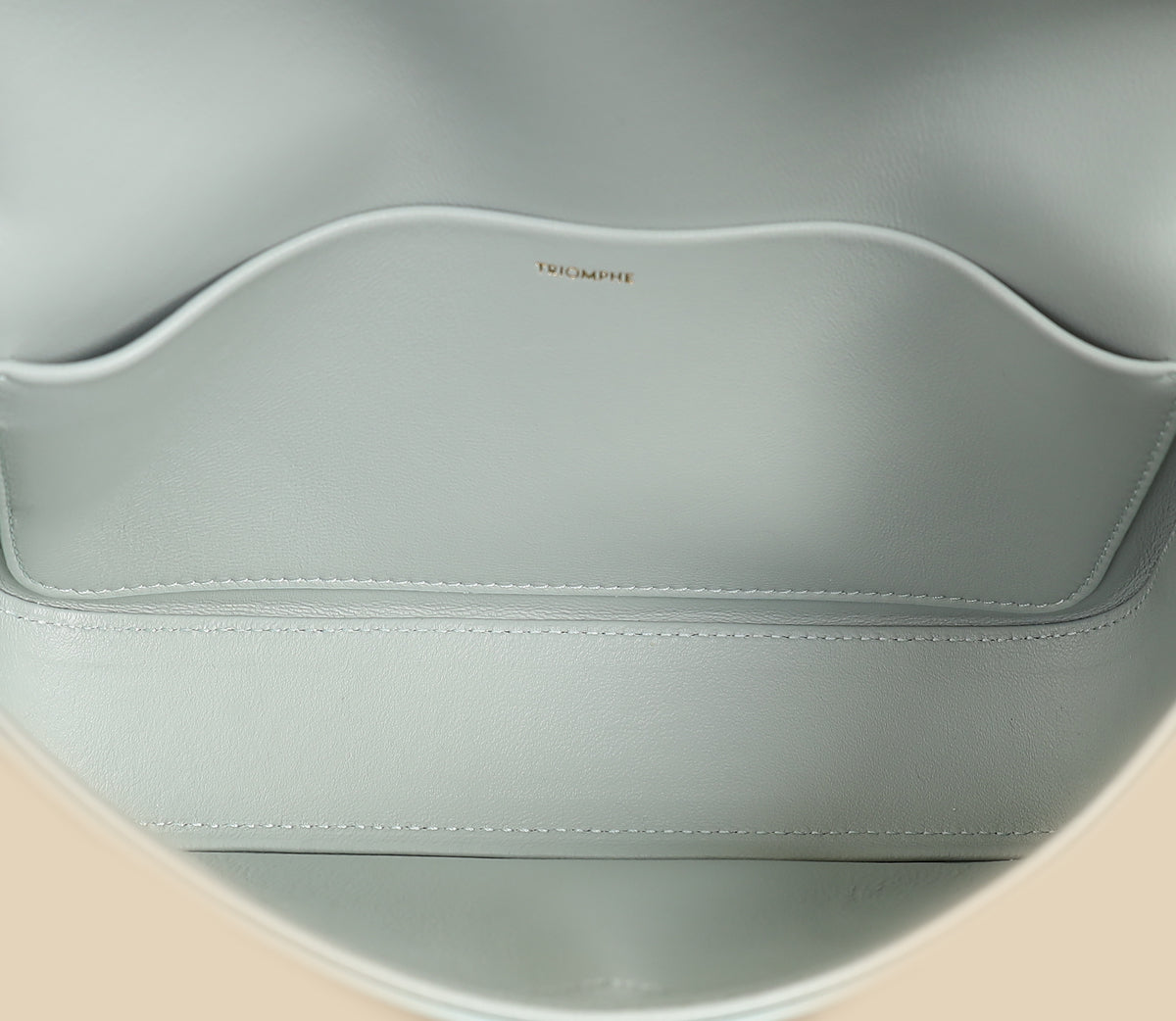 Celine Light Blue Triomphe Claude Shoulder Bag