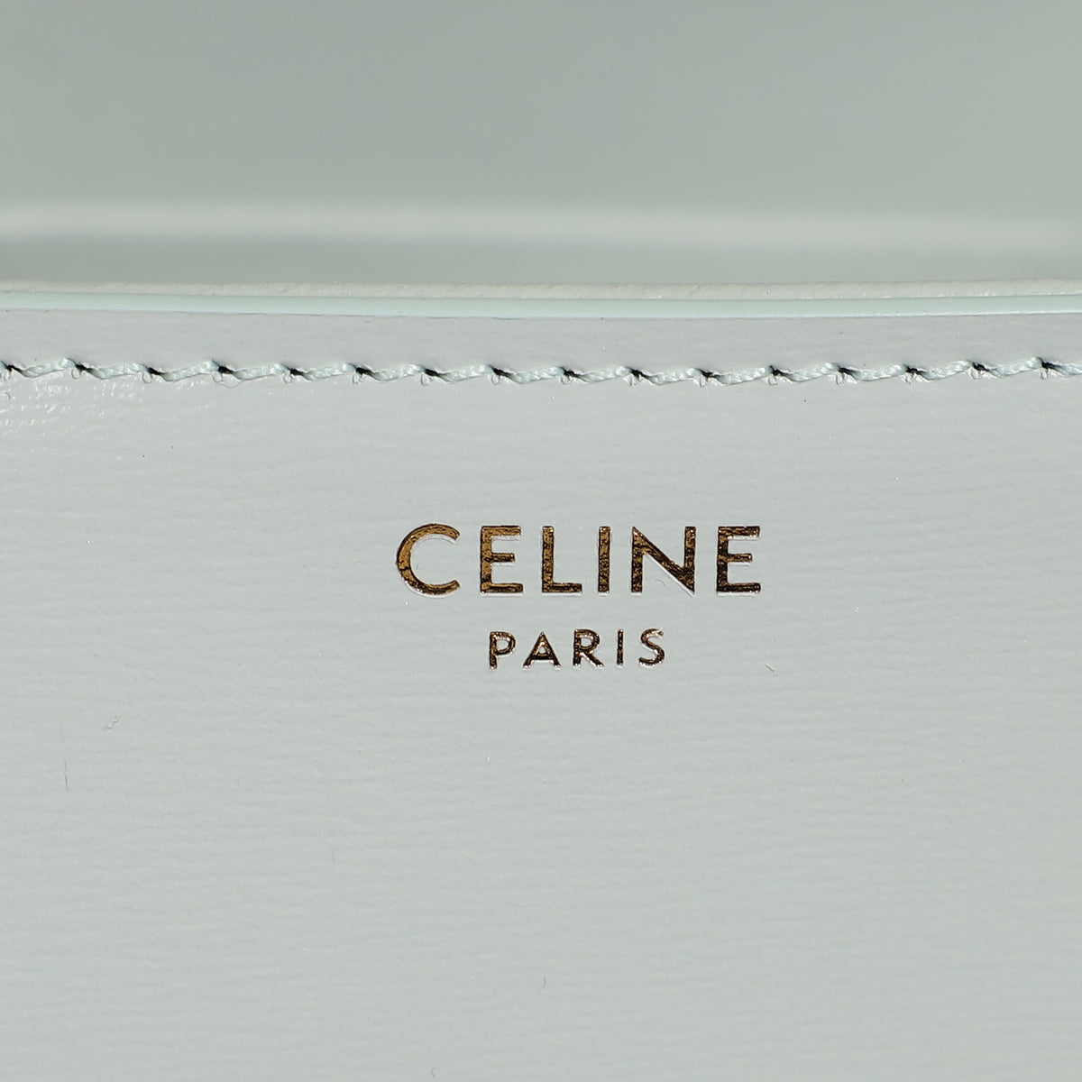 Celine Light Blue Triomphe Claude Shoulder Bag