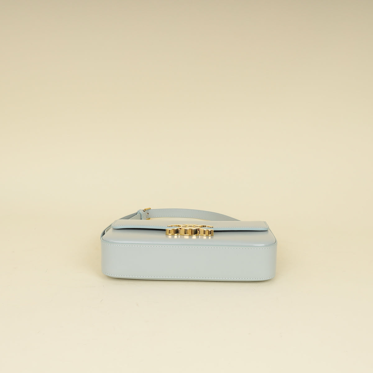 Celine Light Blue Triomphe Claude Shoulder Bag