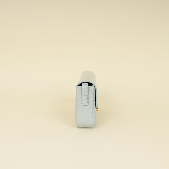 Celine Light Blue Triomphe Claude Shoulder Bag