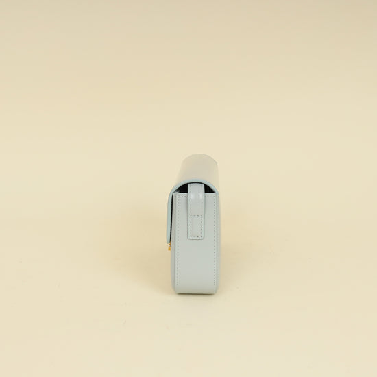 Celine Light Blue Triomphe Claude Shoulder Bag