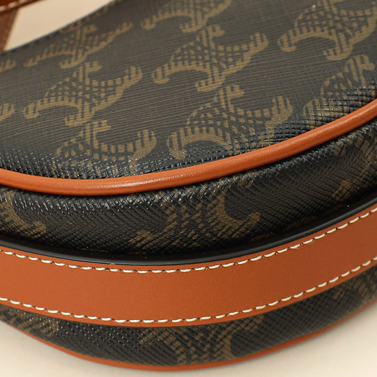 Celine Tan Triomphe Mini Ava Hobo Bag-Celine-THE CLOSET