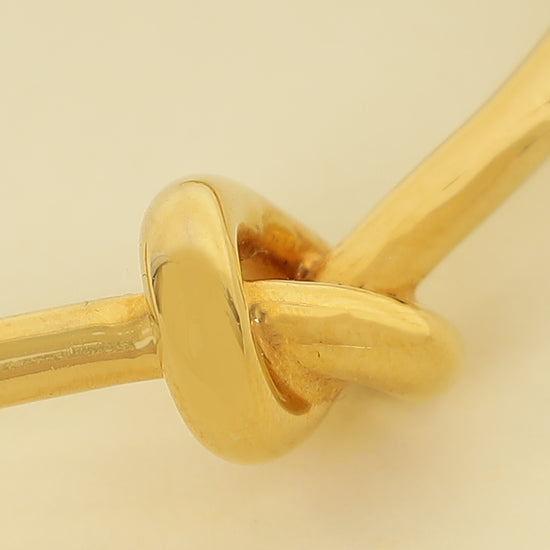 Celine Brass Gold Knot Extra Thin Bracelet