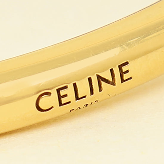 Celine Brass Gold Knot Extra Thin Bracelet