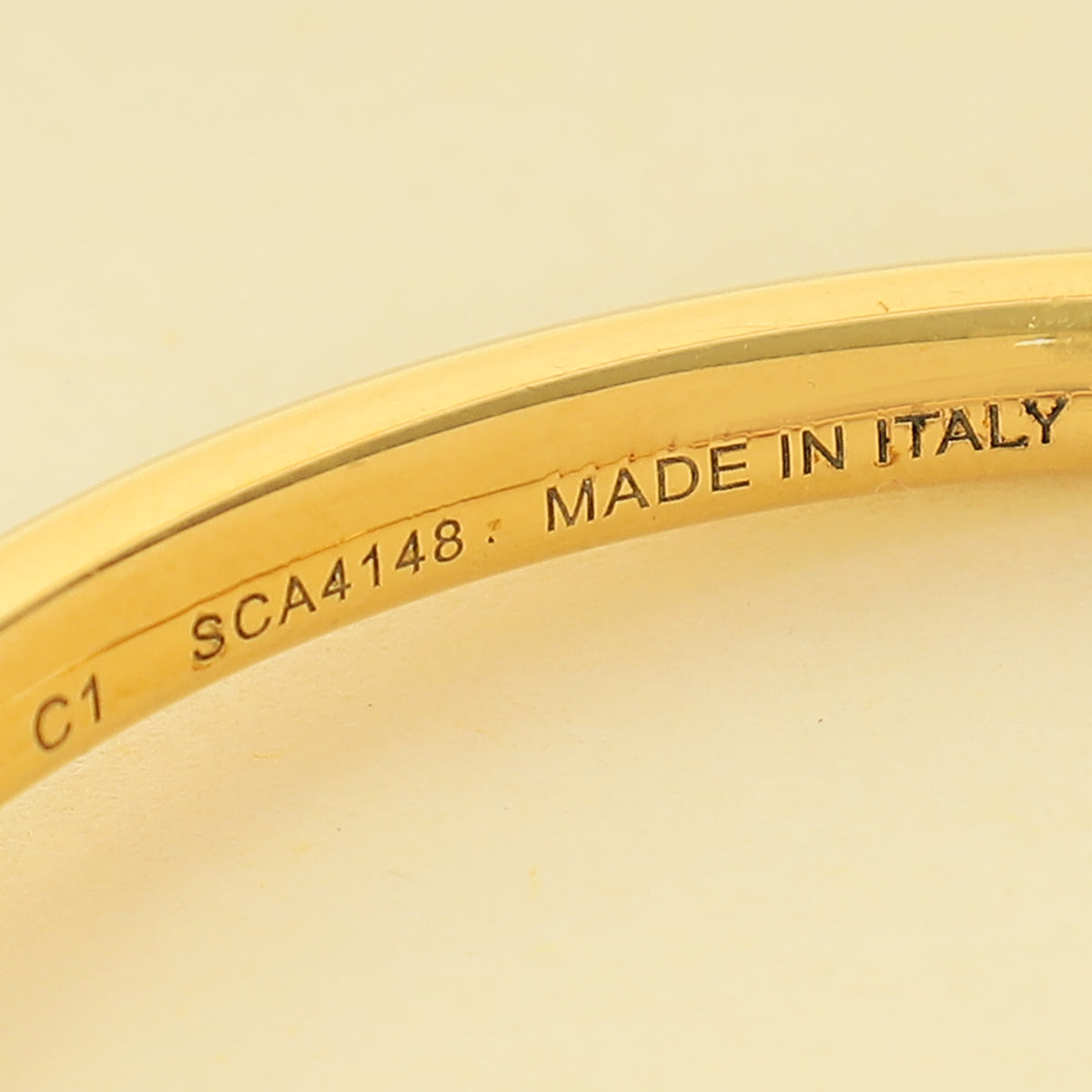 Celine Brass Gold Knot Extra Thin Bracelet