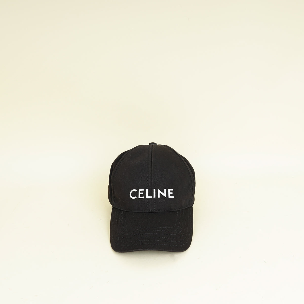 Celine Black Basaball Cap Hat