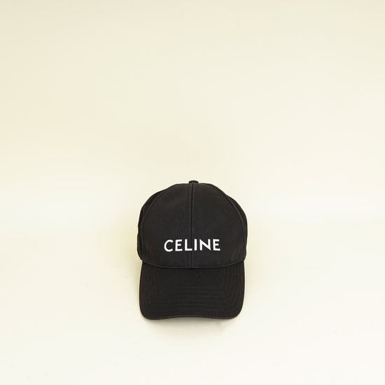 Celine Black Basaball Cap Hat