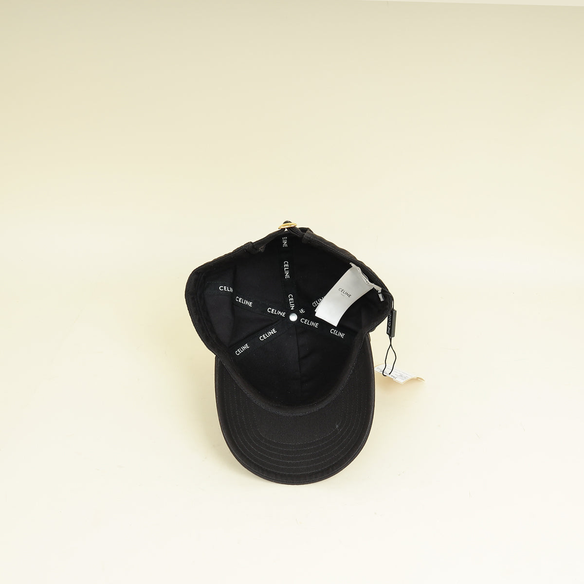 Celine Black Basaball Cap Hat