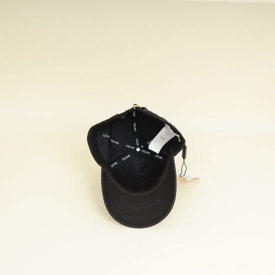 Celine Black Basaball Cap Hat