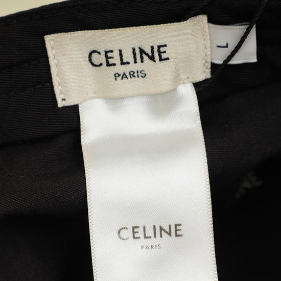 Celine Black Basaball Cap Hat