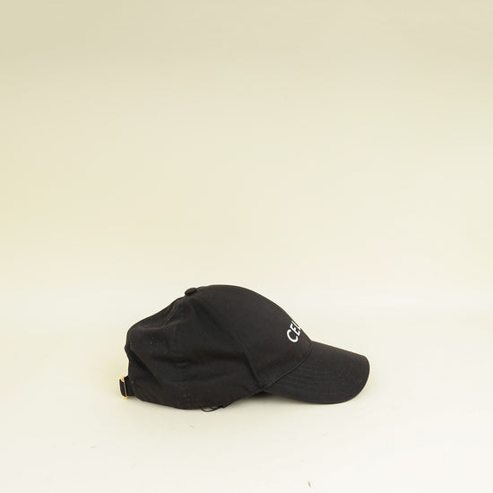 Celine Black Basaball Cap Hat